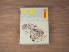 Haynes MGB Roadster GT Coupe 1962 - 1978 Hardback workshop manual.