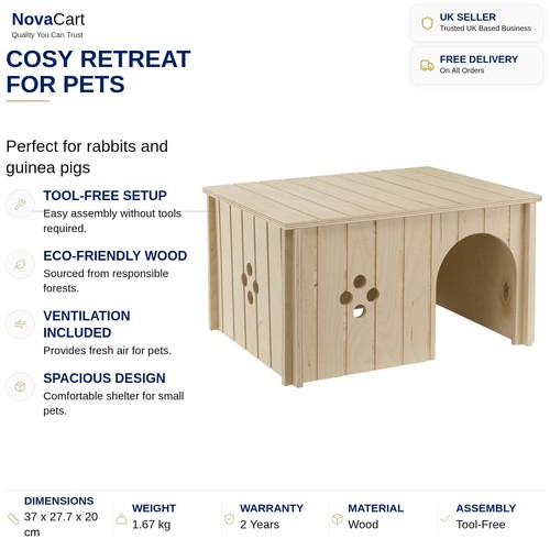 Wooden pet house - -, xl