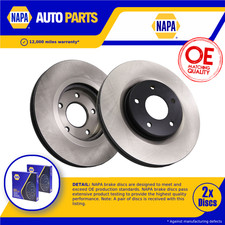 2x Brake Discs Pair Vented
