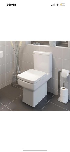 White square toilet - toilet,