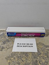 Bacofoil Professional Easycut Cling Film & Dispenser 250 Metres x 35 cms, White,