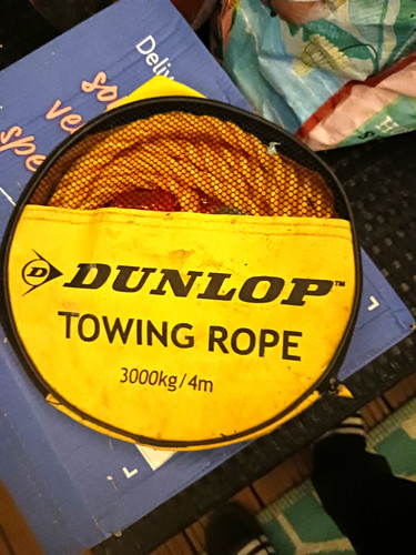 Tow rope car pulling - tow, strap
