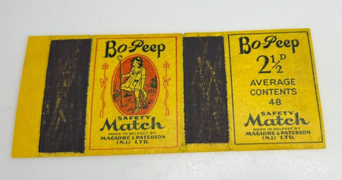Vintage british matchbox - british, label