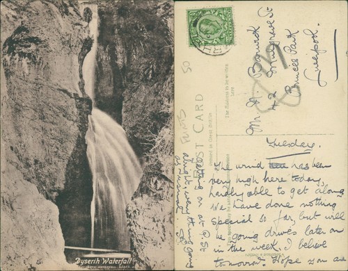 Dyserth waterfall 1912 - dyserth, gb