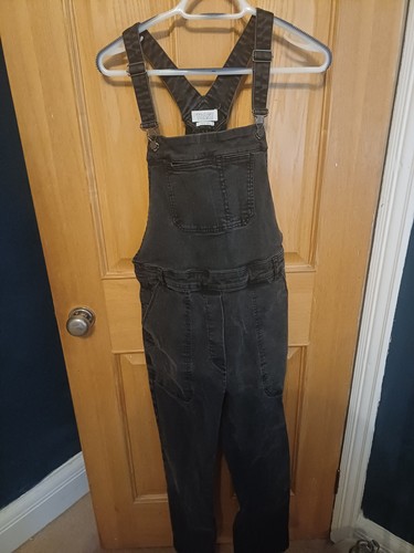 Toast dungarees black - size, 12