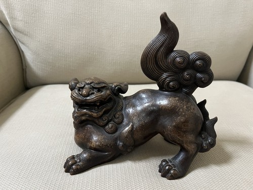 Bizen ware lion - bizen,