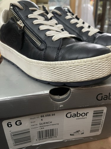 Gabor quench black leather - black,