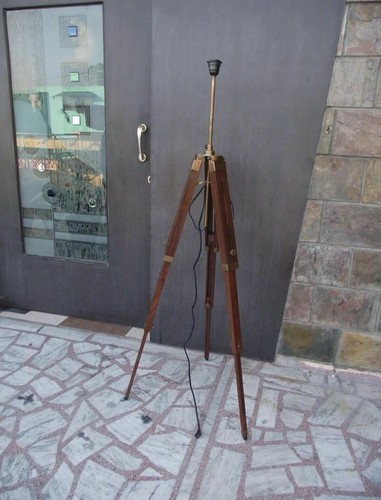 Antique nautical tripod floor - antique,