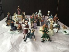 Franklin Mint The Skating Party figurine set 1988