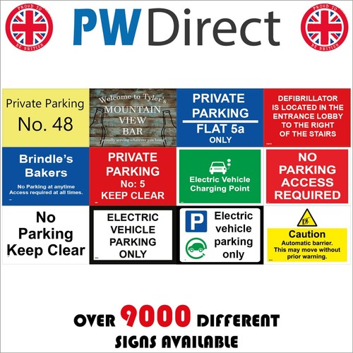 Sign custom parking design - sign,