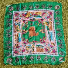 Vintage retro silk-style