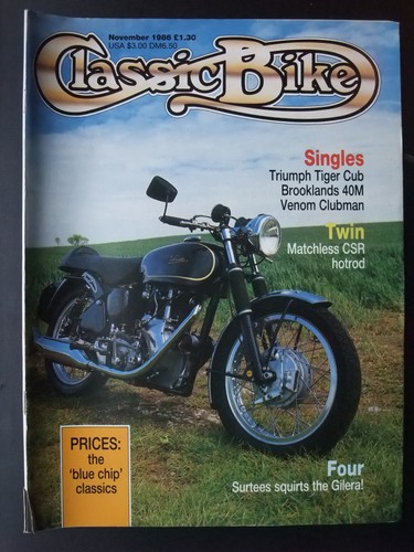 Classic bike nov velo - nov'86,,