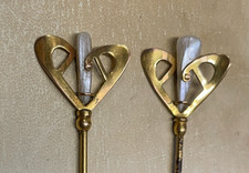 RARE PAIR 9CT GOLD TOPPED