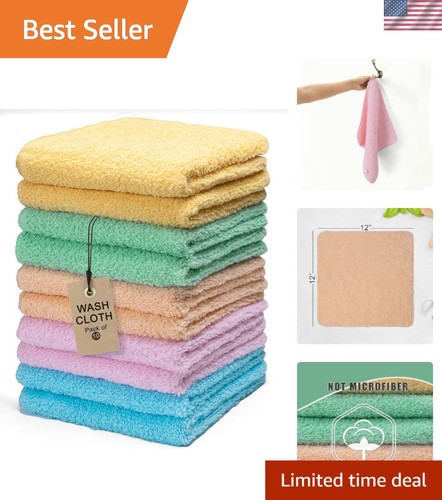 Cotton washcloths 12x12 inches - washcloths,