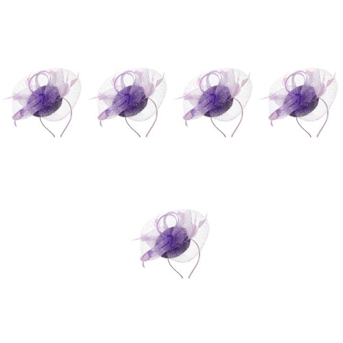 Chic purple bridal headpiece - chic,