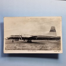 Commercial Aircraft Postcard C1950 Boac Airline Bristol Brittania