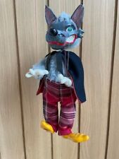 Pelham Puppet - Big Bad Wolf, in very good condition Red Tartan trousers