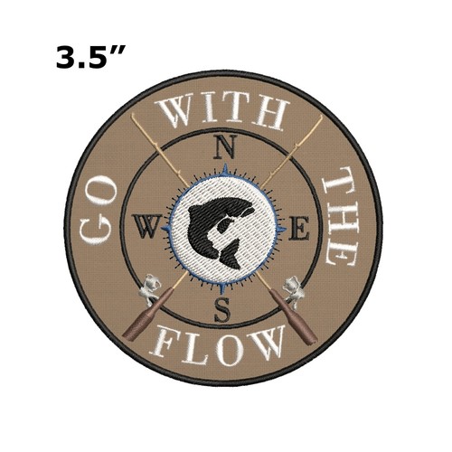 Fishing patch embroidered - fishing,