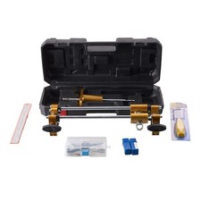 Door Lock Hole Opener Kit, Door Lock Jig, Lock Mortiser Kit with 3 Cutters Case 