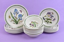 Portmeirion Botanic Garden Dinnerware Plates & Bowls x20 Floral Leaf Patterned 