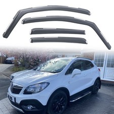 Wind Rain Deflectors 4pc For Vauxhall Mokka/Mokka X MK1 2012-2020 5 Door Tinted
