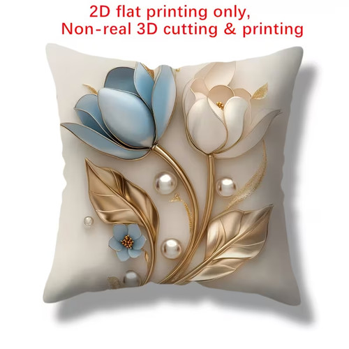 Beautiful floral print pillow