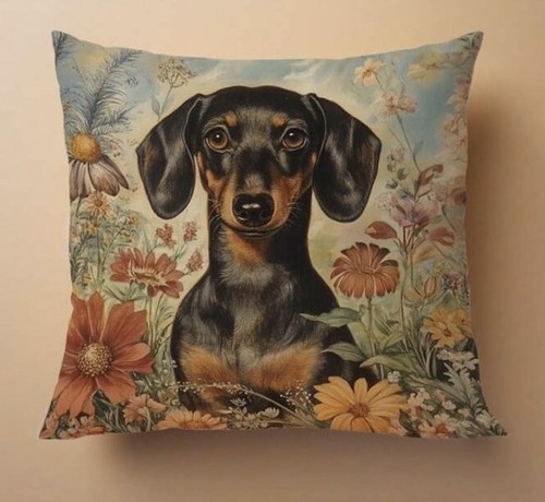 Sausage dog print dachshund - dog,