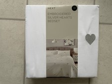 Next Embroidered Silver Hearts