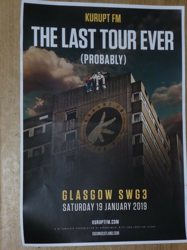 Kurupt concert poster - fm,