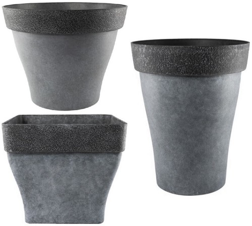 Grey large plant - grey,