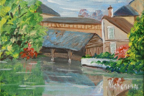 Painting lavoir lavardin - de,