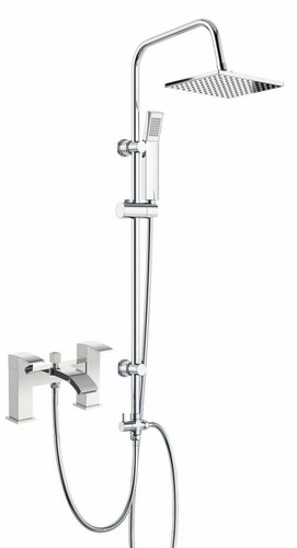 Waterfall chrome bath shower - chrome,