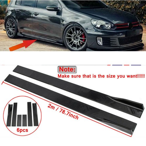 Car side skirts splitter - car,