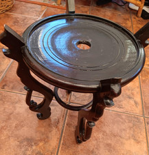 wooden plant pot stand indoor