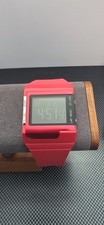 Diesel Watch DZ-7132 Digital Watch Red, Silicone Rubber, Day/Date, VGC