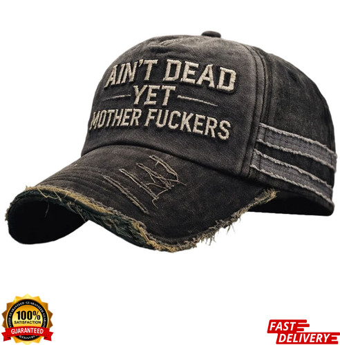 Vintage distressed ain dead - "ain't,