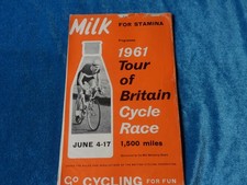 Cylings 1961 Tour of Britain Cycle Race programme