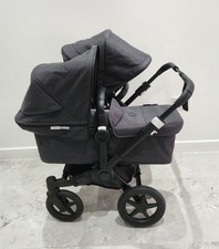 Bugaboo Donkey3 DUO/DOUBLE limited edition Mineral washed Black Pushchair Pram