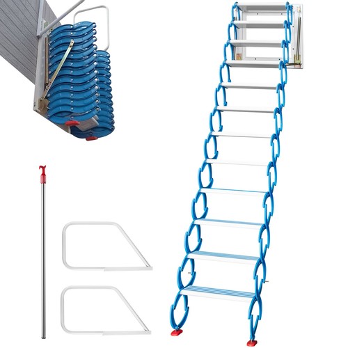 Attic ladder wall mounted 10ft - mounted,