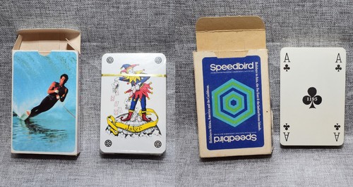Vintage playing cards pair - vintage,