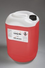 DRUM OF RED ODOURLESS  CLEARCRAFT LAMP OIL WITH FREE PUMP AND FILLER BOTTLE