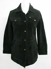 Women's Vintage Levi's Suede Trucker Jacket - Size M/L - Black