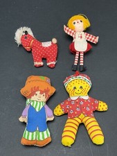 Lot of 4 Vintage Rag Doll