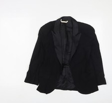Topshop Womens Black Jacket Blazer Size 8 - Open