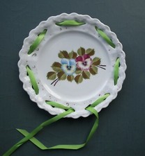 Antique ribbon plate hand