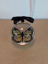 Heavy Glass Paperweight Brown