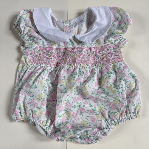Baby girl smocked floral - smocked,
