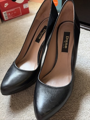 Dune black leather high - black,