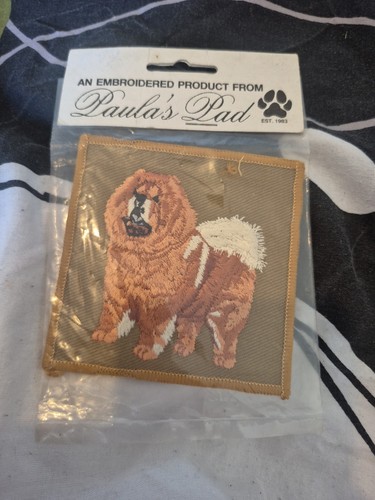 Chow dog embroidered - chow,