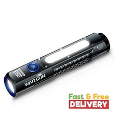 Warsun Powerful LED 1200lm Flashlight Torch 8Light Modes IPX6Magnet Rechargeable